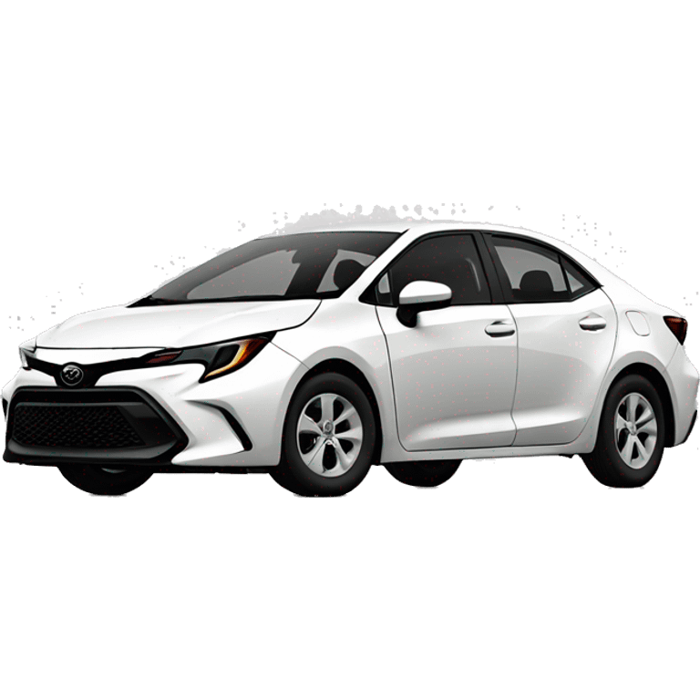 2022 white toyota corolla le emoji