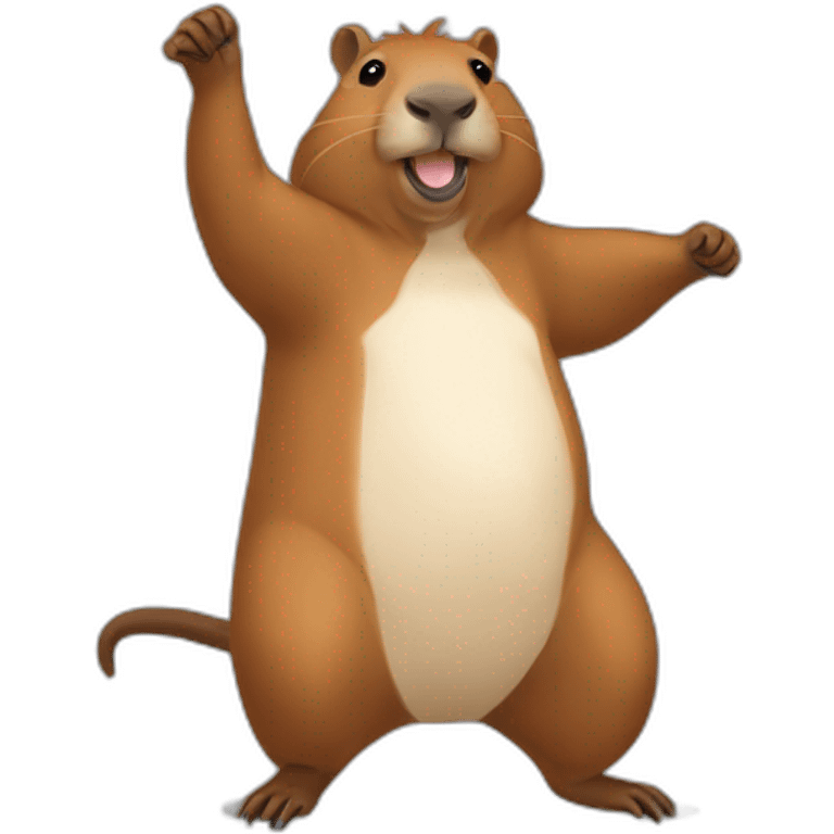 Capibara bailando  emoji