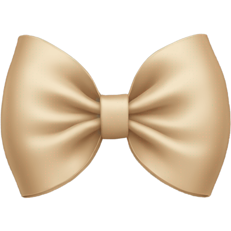 Beige bow emoji