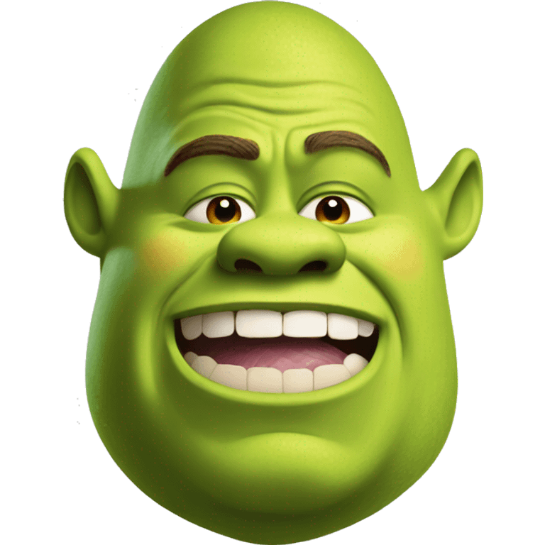 Shrek eating a onion emoji