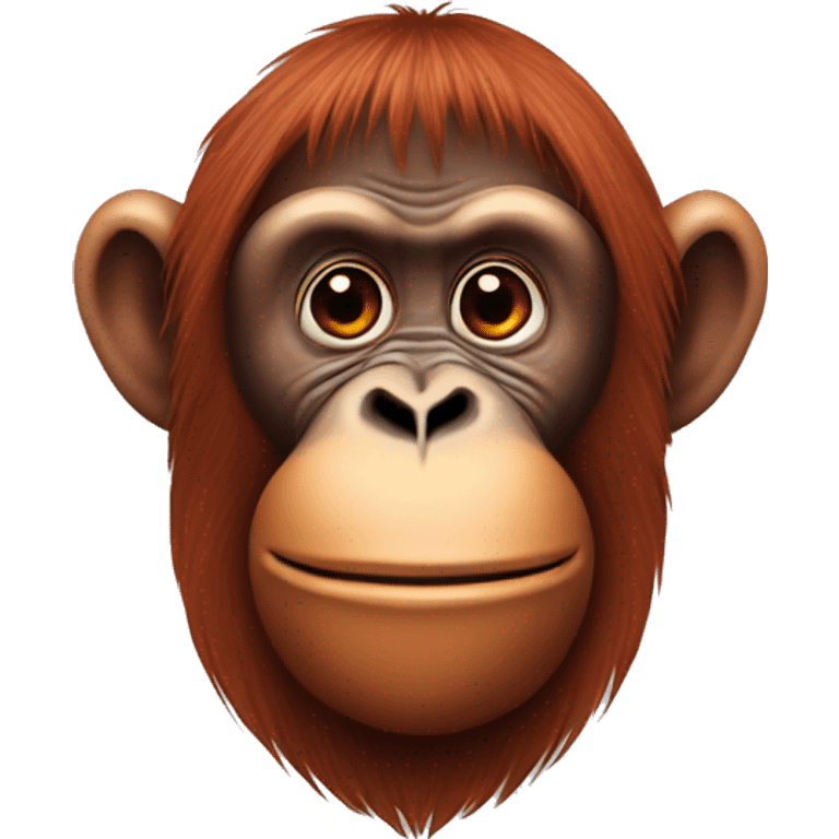 Orangutan with a hart emoji