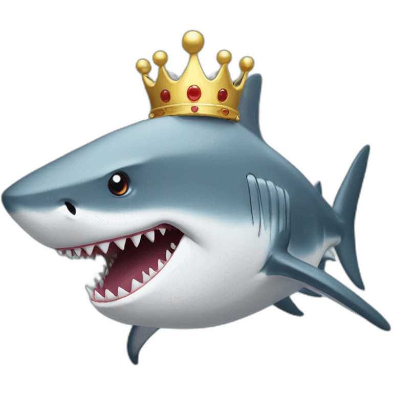 Shark with a Crown  emoji