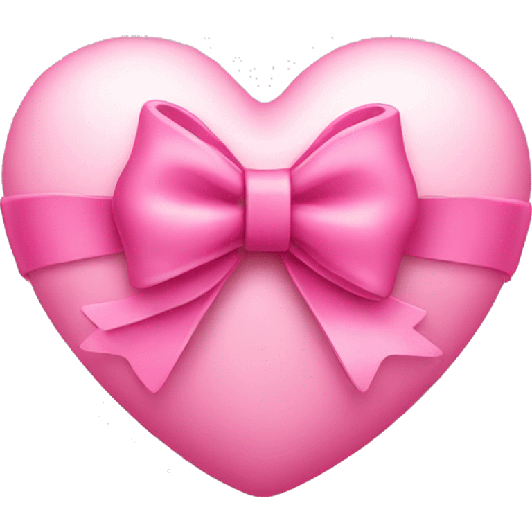 Pink heart with a bow  emoji