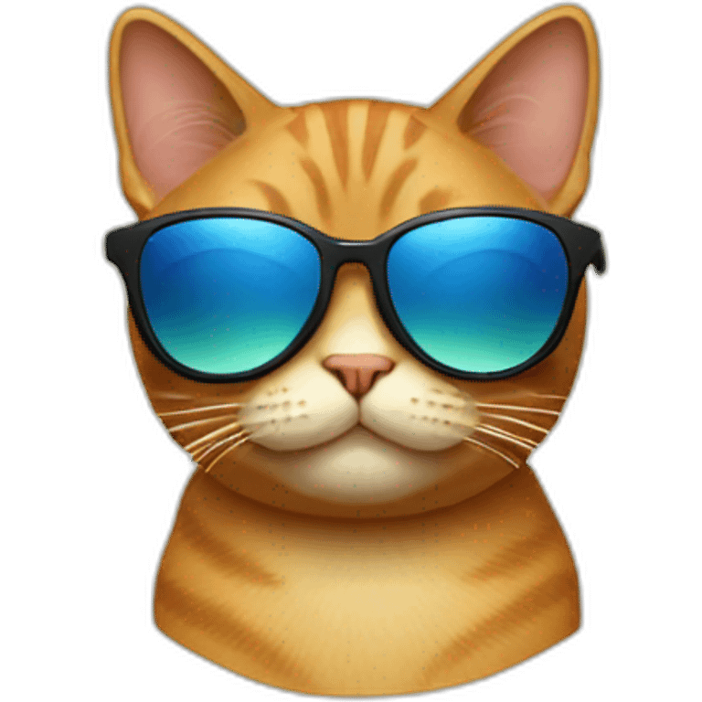 Cat with sunglasses emoji