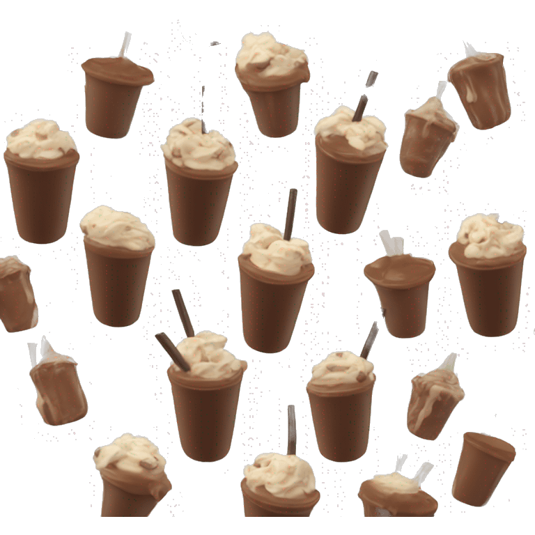 Delicious chocolate milkshake  emoji