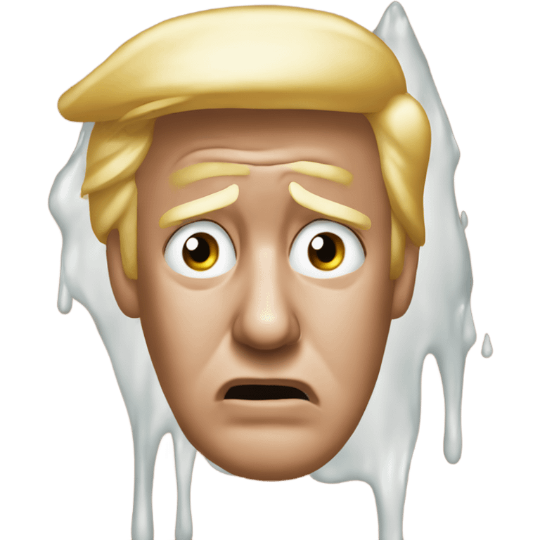 Donald trump crying tears  emoji