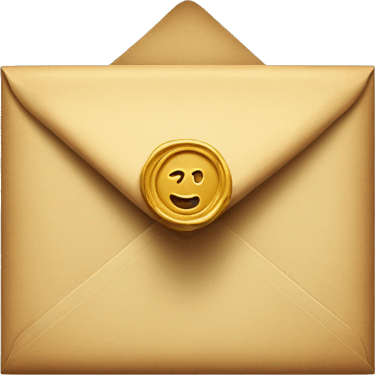 an envelope with a wax seal emoji