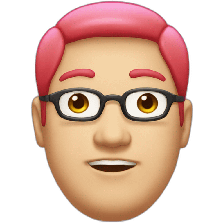 red-spectacles-fat-men-japanese-pinkhair emoji