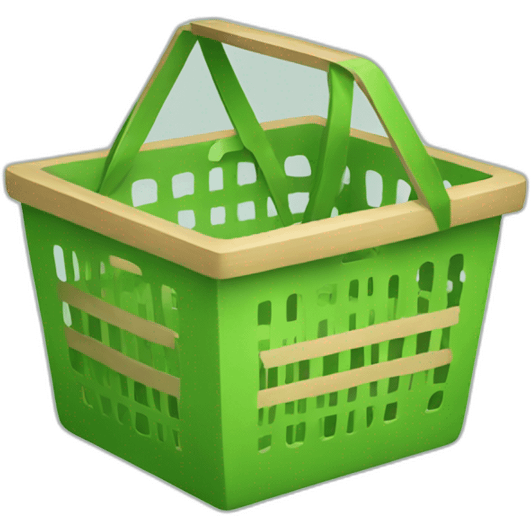 green shop basket emoji