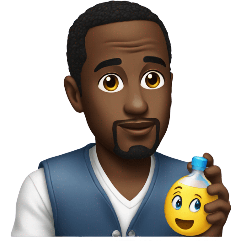 P diddy holding baby oil emoji