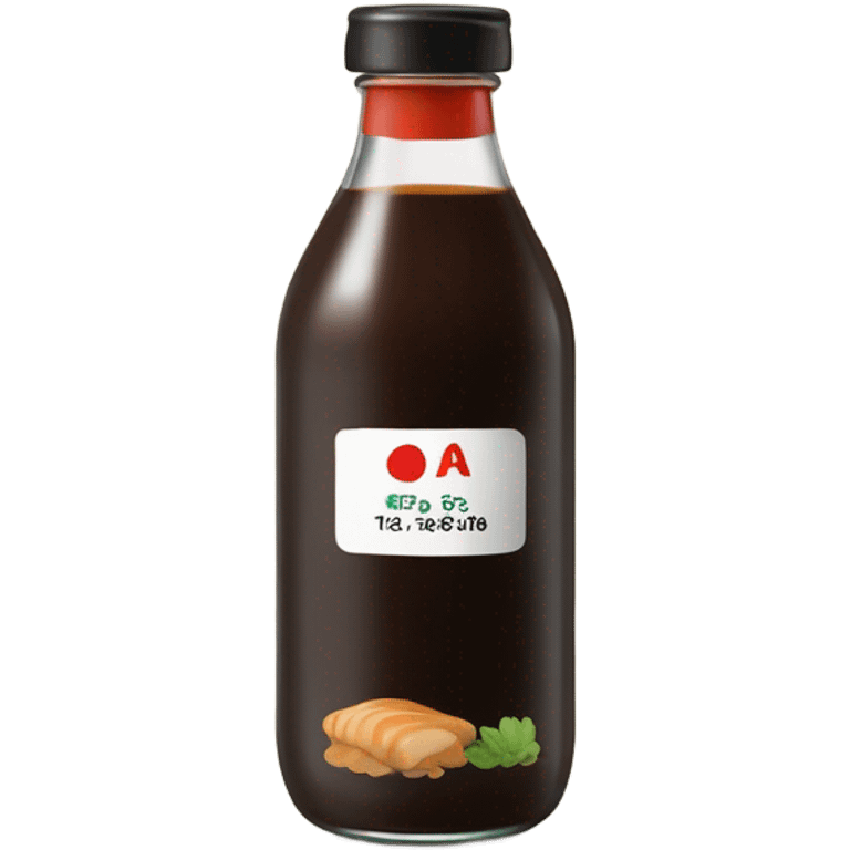 a bottle of Teriyaki Sauce emoji