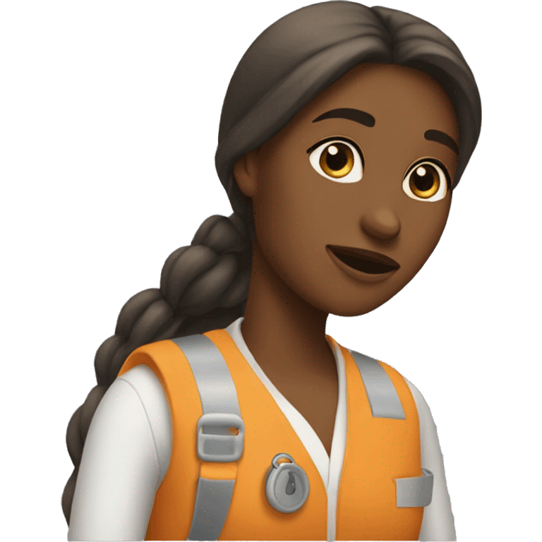 The girl says I took a job emoji