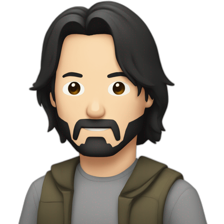 Keanu reeves drink a beer  emoji