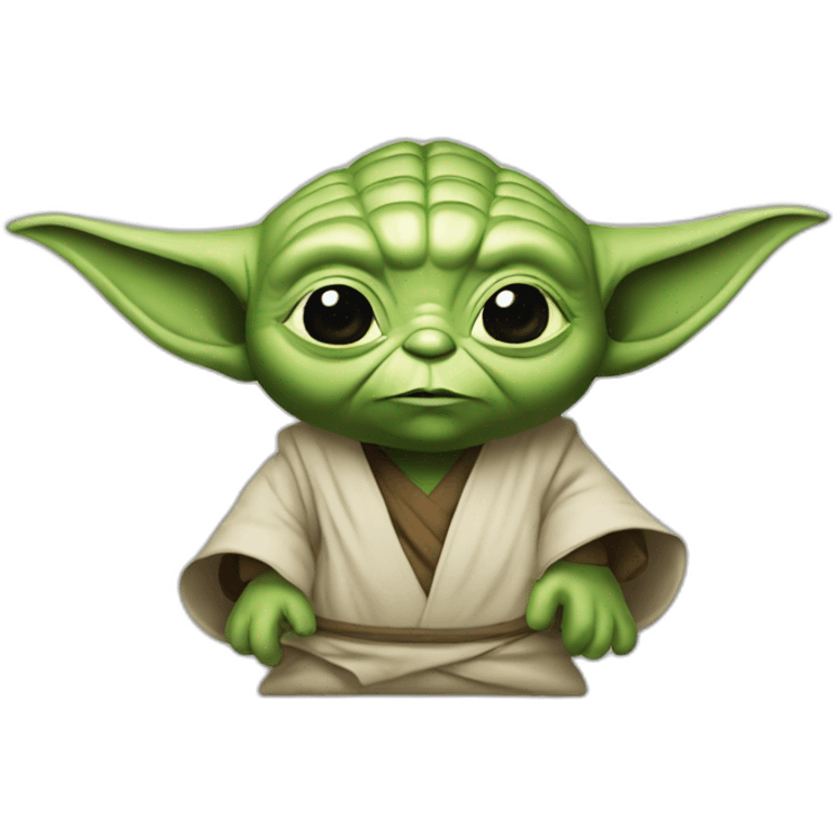 Yoda with wu es emoji