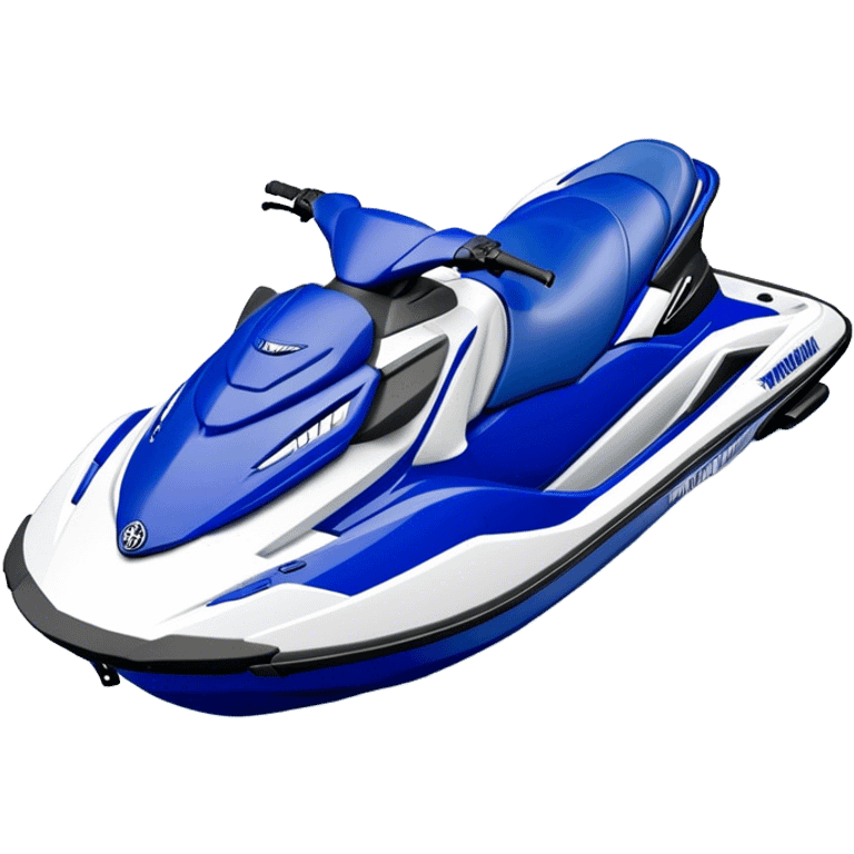 Jet Ski - Yamaha EX Deluxe (Model Year: 2022) (Iconic colour: Blue and white) emoji