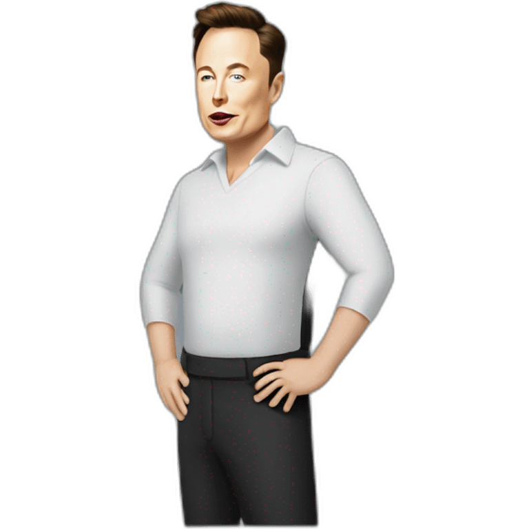 Elon Musk detroying the world emoji