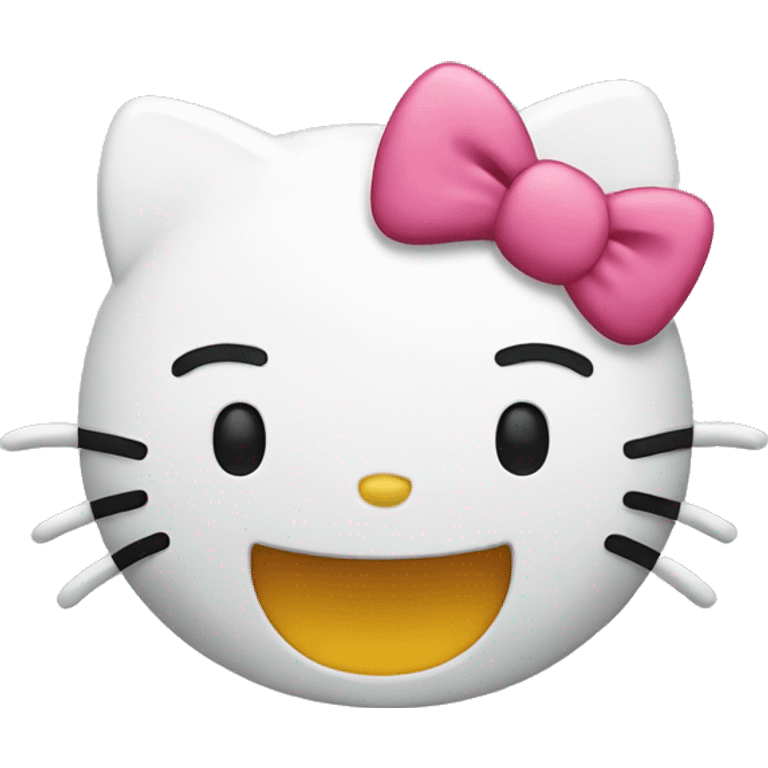 hello kitty laughing emoji