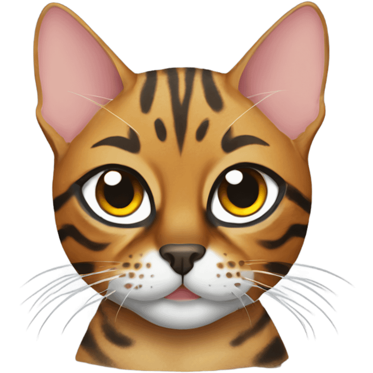 Bengal cat with eyepatch emoji