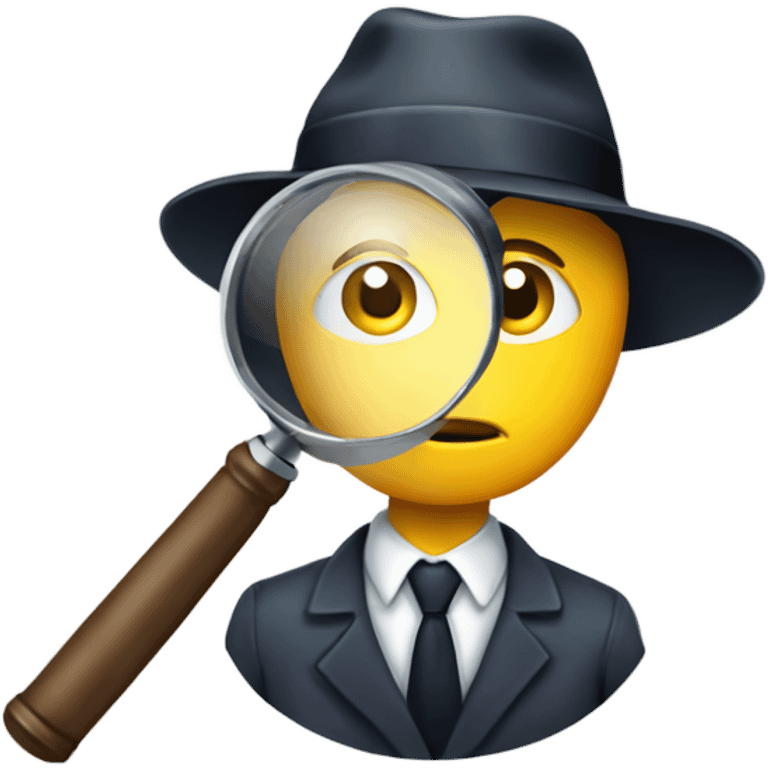 detective magnifying glass emoji