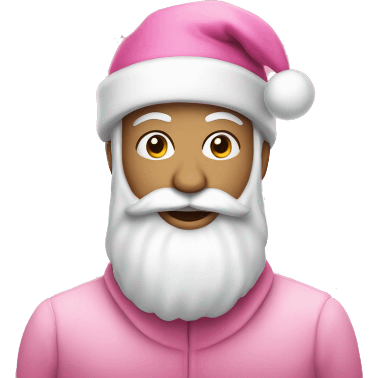 Pink christmas emoji