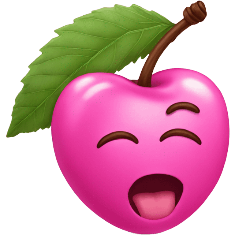 pink cherry emoji