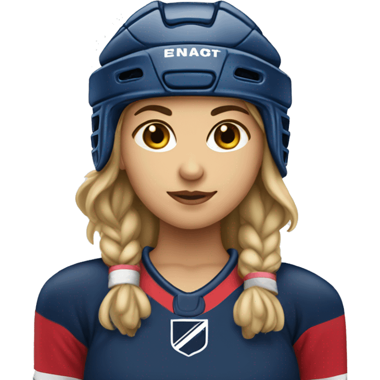 girl hockey player  emoji