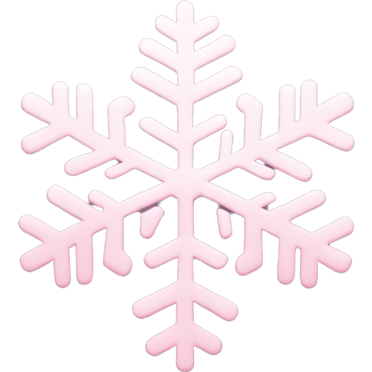 pastel pink snowflake  emoji