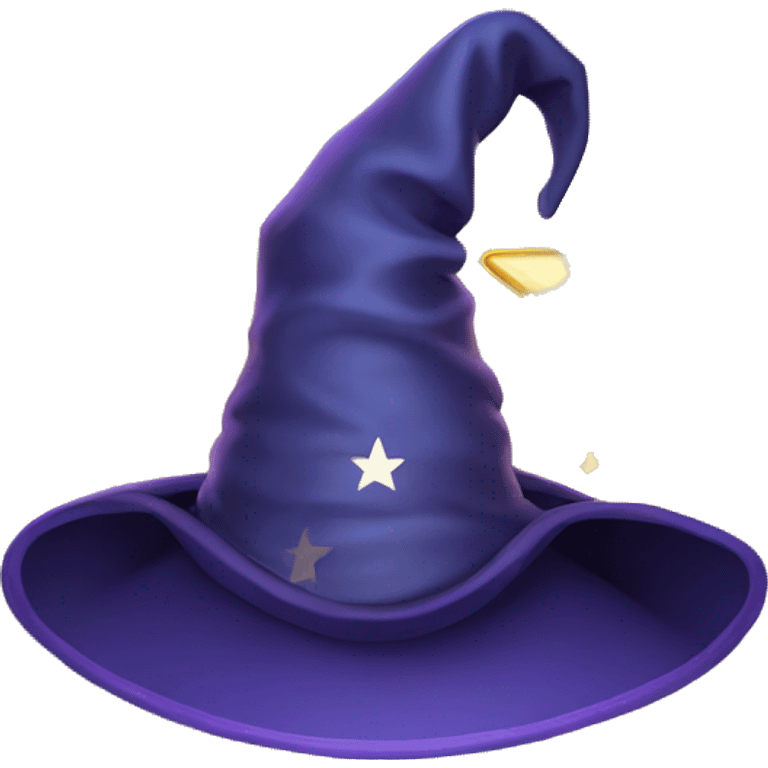 wizard hat with star and moon emoji