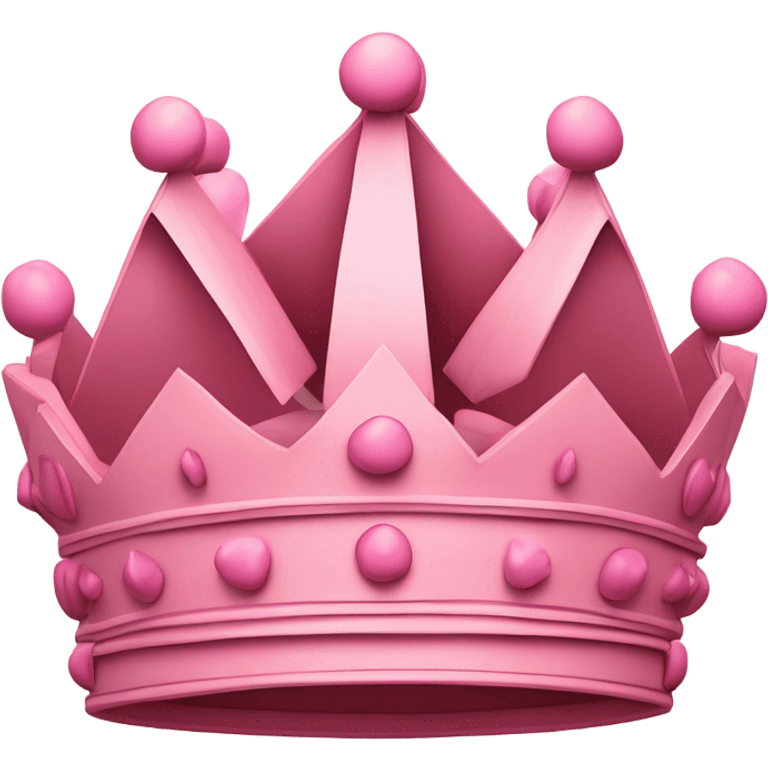 Pink money crown emoji