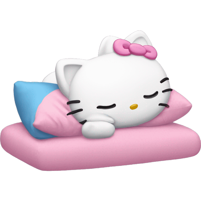 Hello kitty sleeping emoji