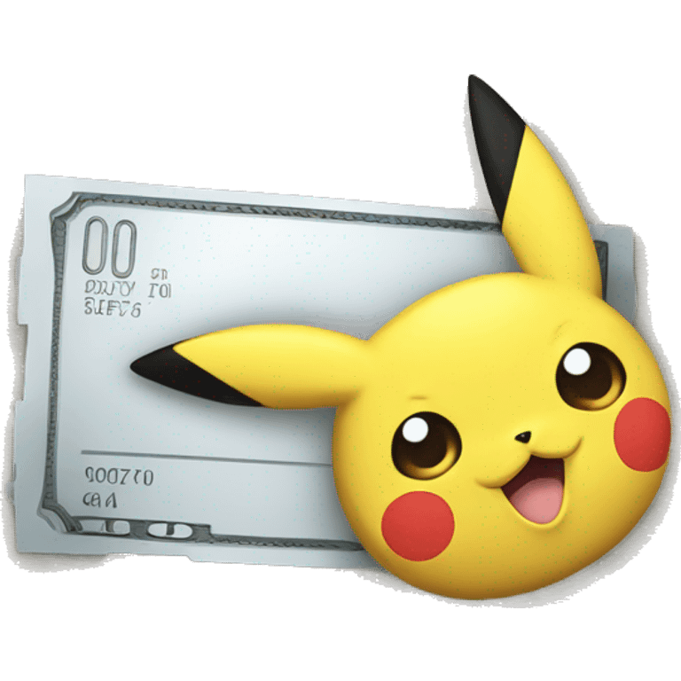 billet de banque pikachu emoji