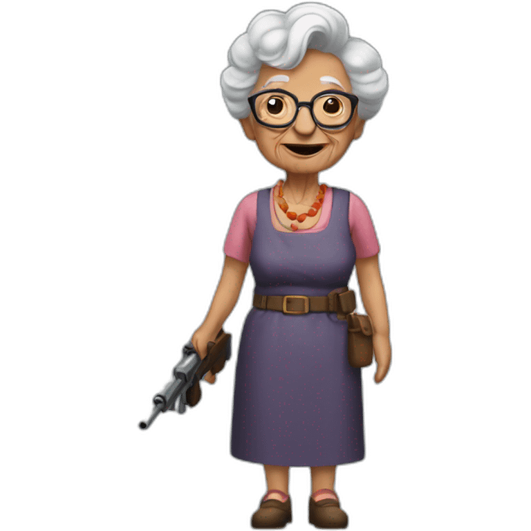 Granny Witz guns emoji