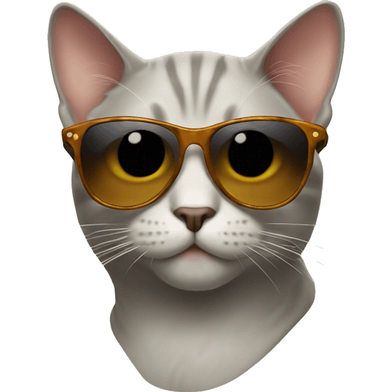 Cat with sunglasses emoji