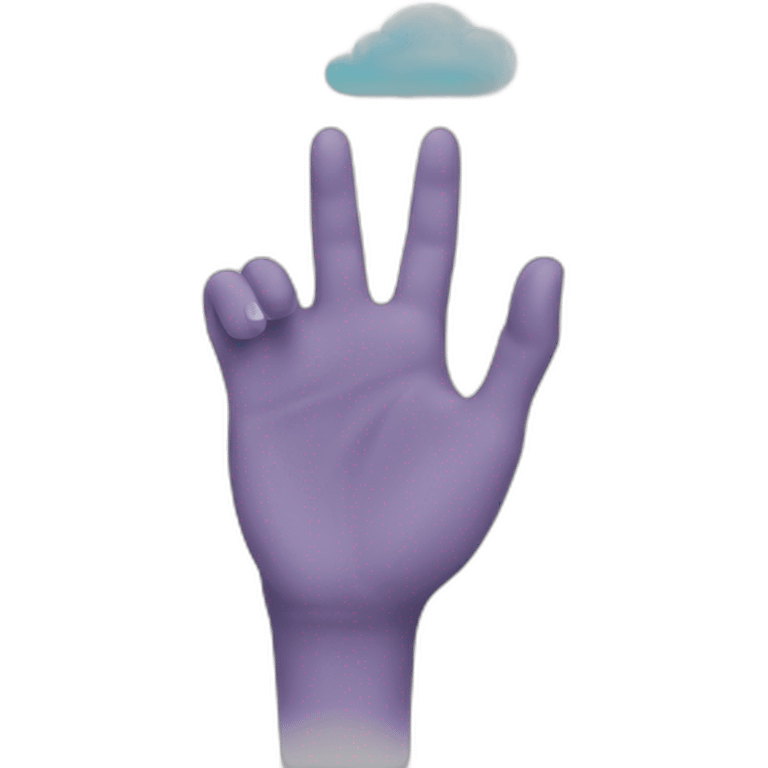 hand holding a dream emoji