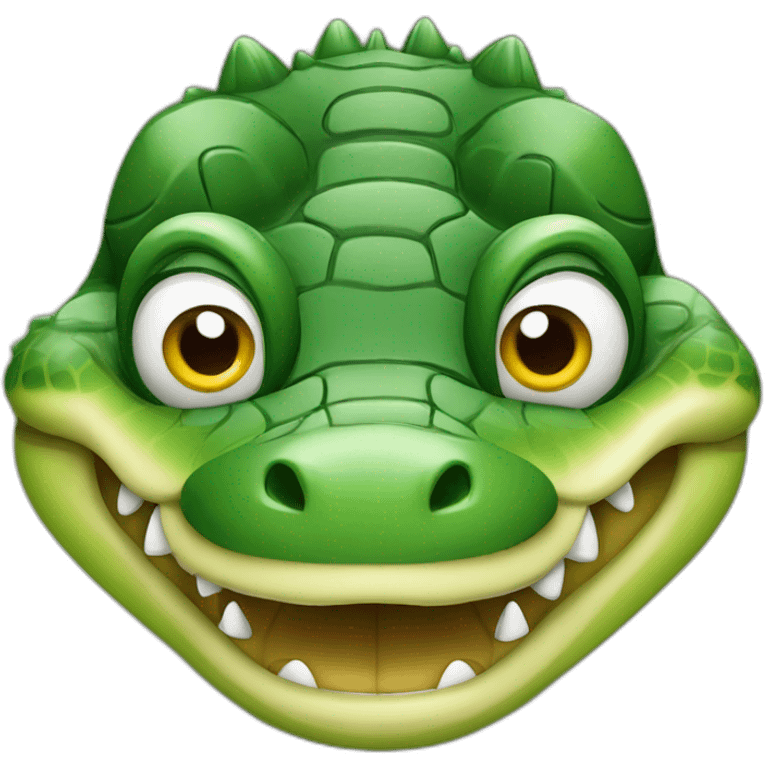 Crocodile qui tient un appareil photo  emoji