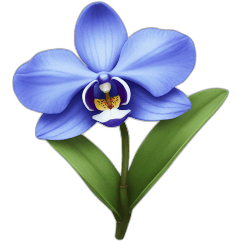 blue orchid emoji