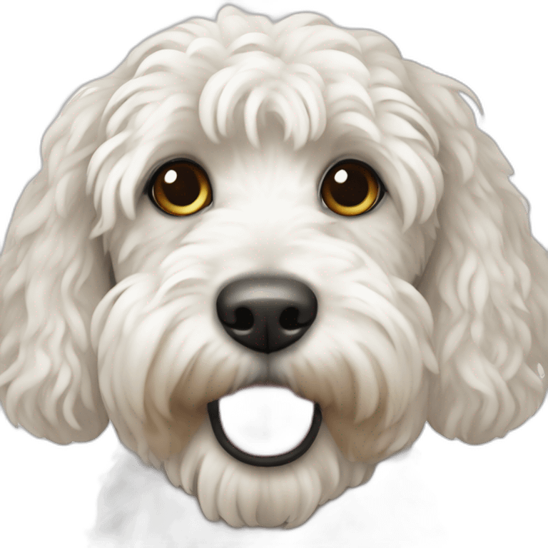 white cockapoo emoji