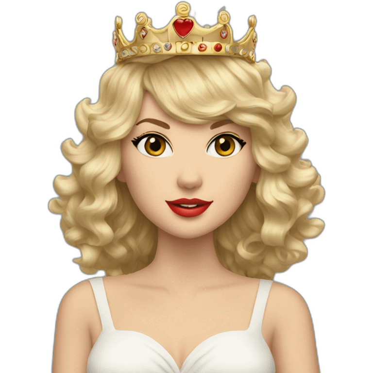 taylor swift blonde crown emoji