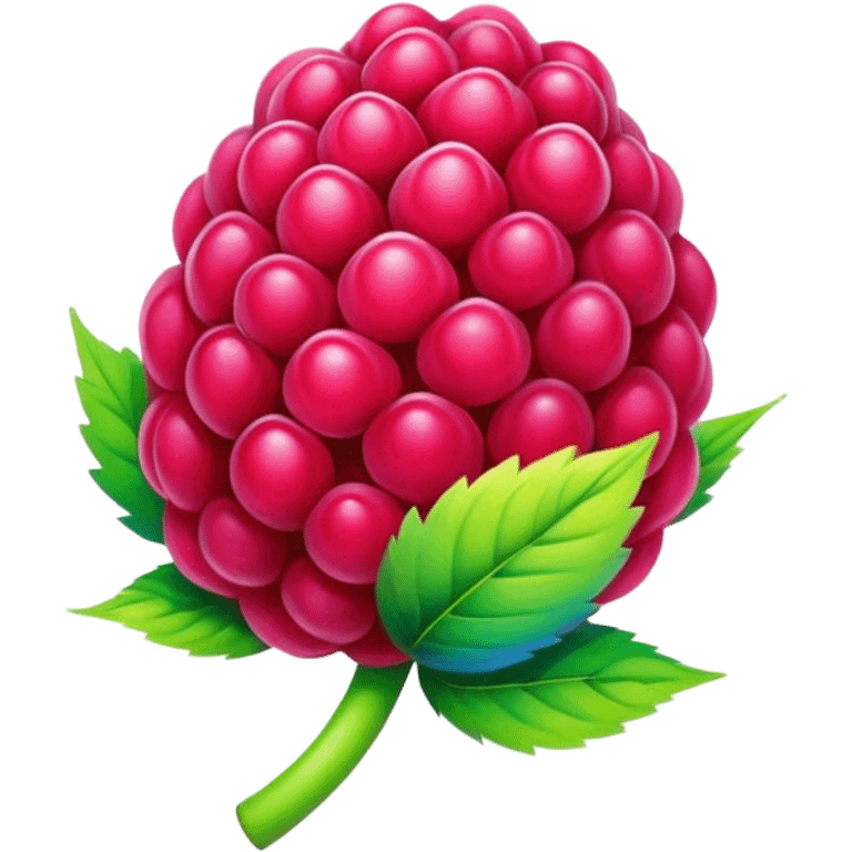 rainbow raspberry emoji