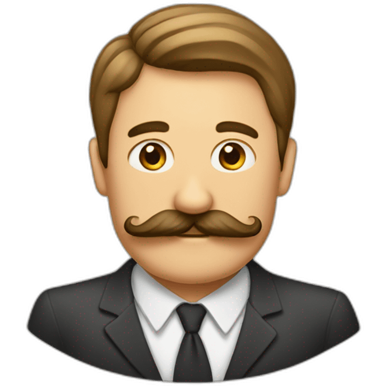 Bonnhome avec une moustache rectangle emoji