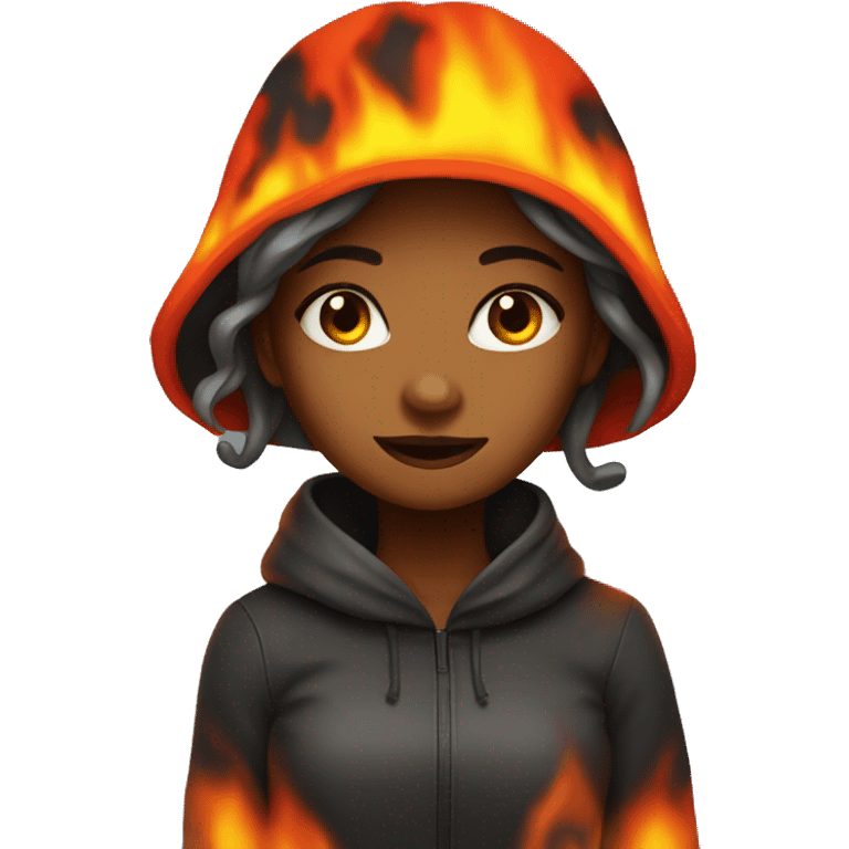 Girl in lava emoji