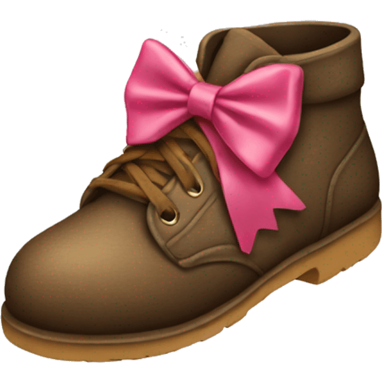 Shoe with a bow on it  emoji