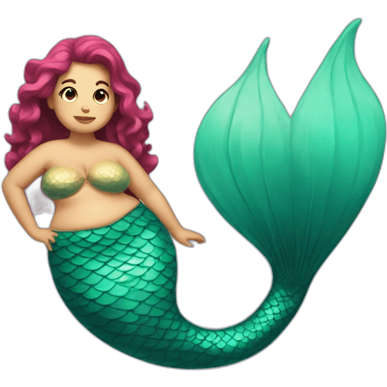 fat mermaid emoji