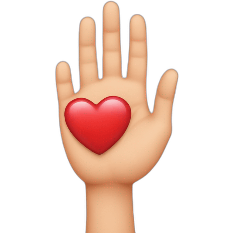 Coeur avec la mains emoji