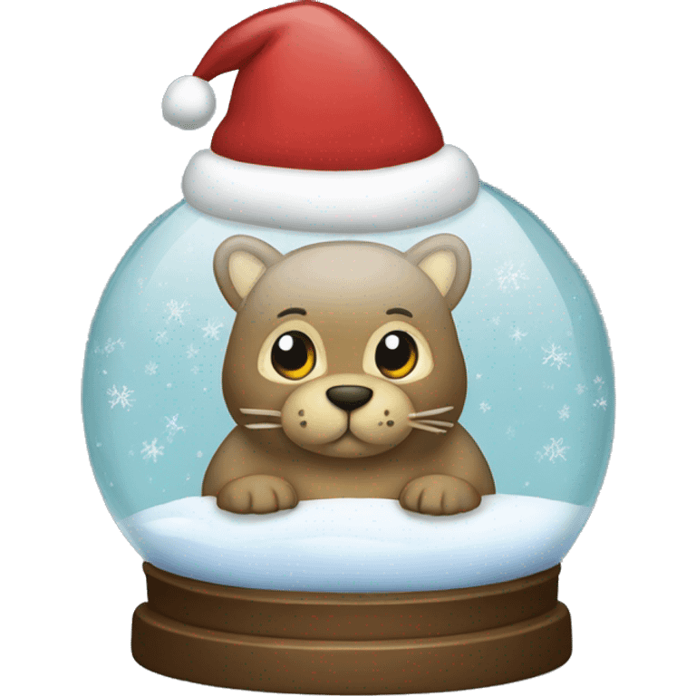 Christmas snowglobe emoji