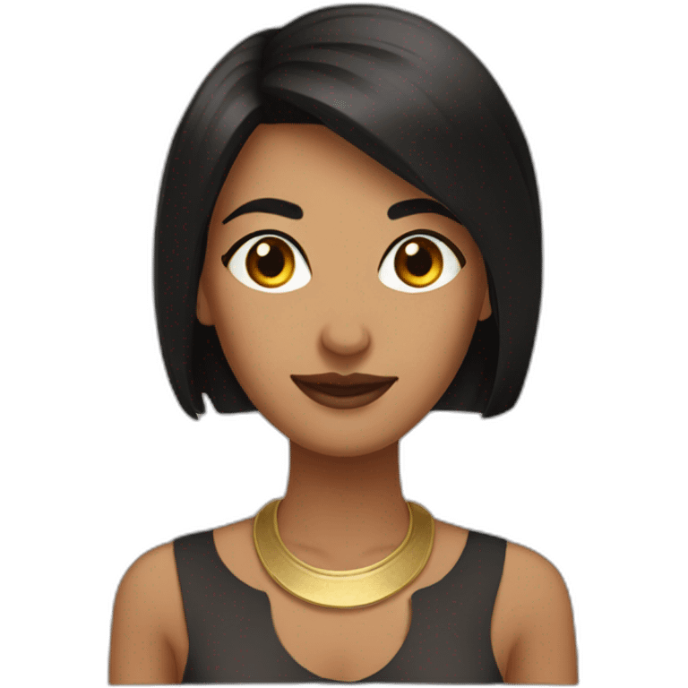 Egiptian woman short hair emoji