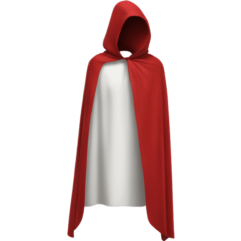 faceless mannequin red  cape emoji