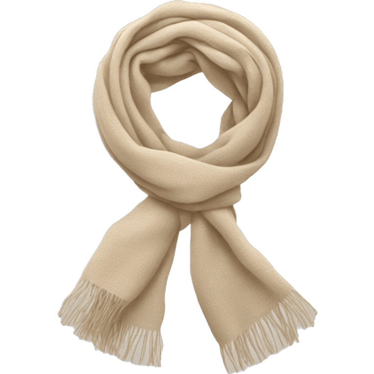 Light beige scarf emoji