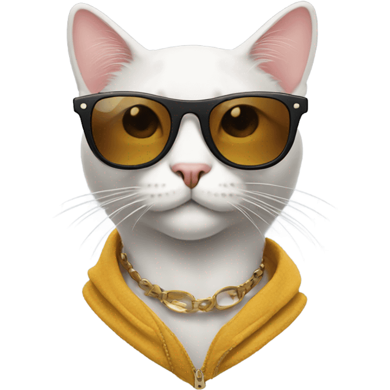 Cat with sunglasses emoji