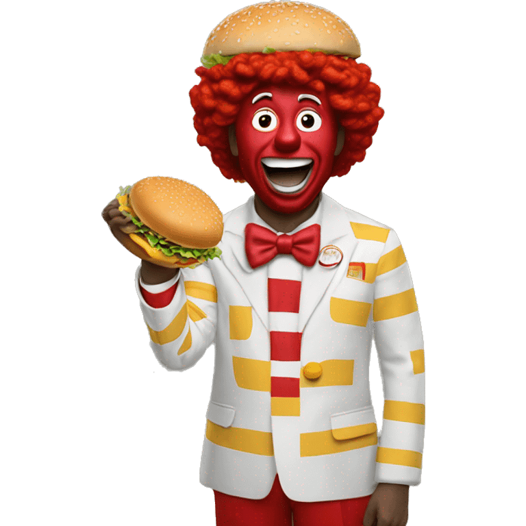 ronald mcdonald slapping burger king emoji